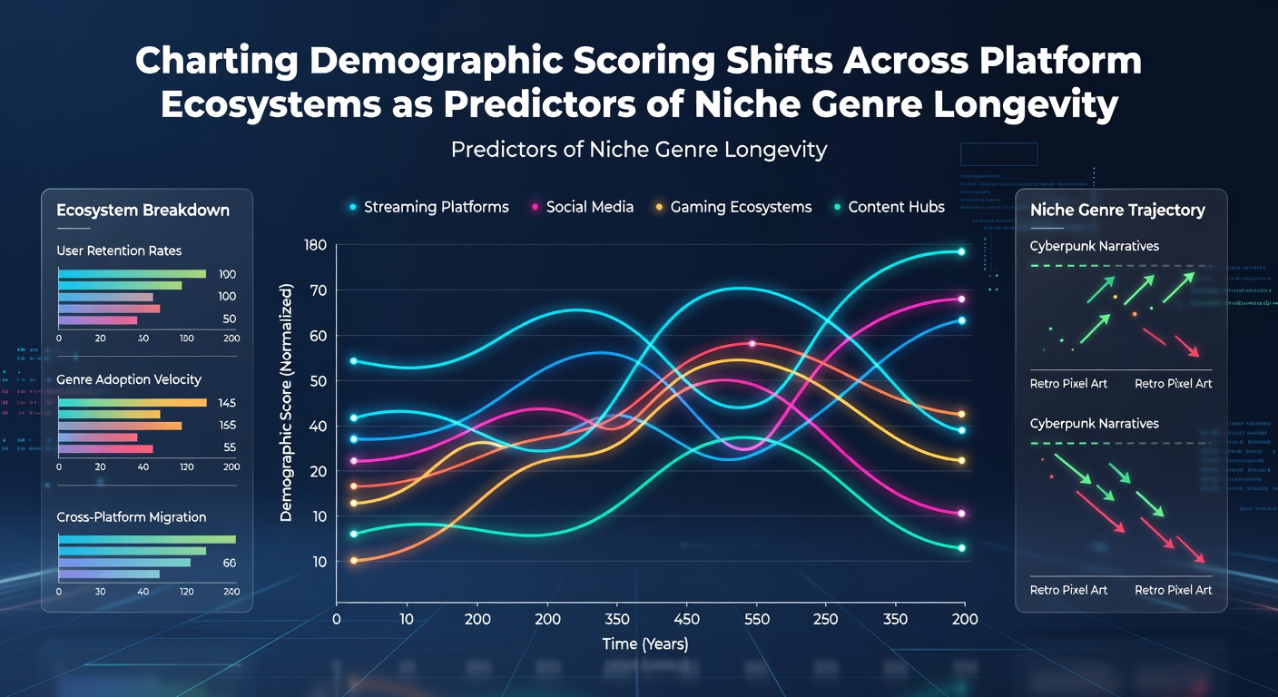 Visualization of demographic scoring trends across gaming platforms showing age and regional player distributions