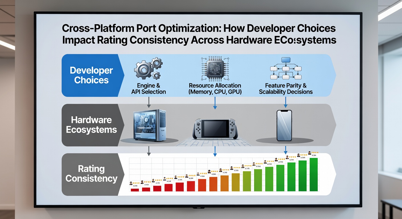 Performance graphs comparing frame rates and load times for cross-platform game versions on different hardware