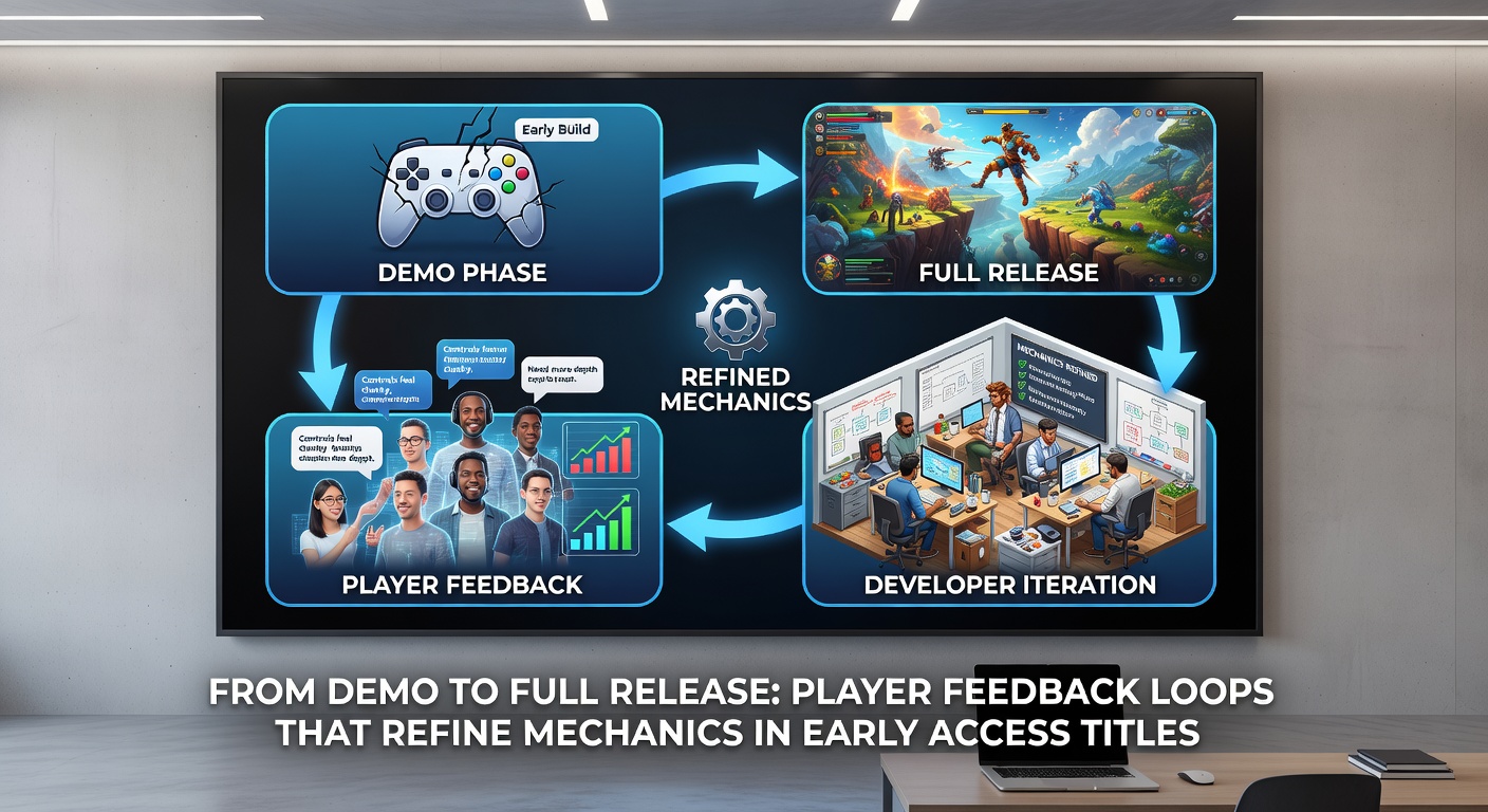 Players testing refined mechanics in an Early Access build with updated feedback interface